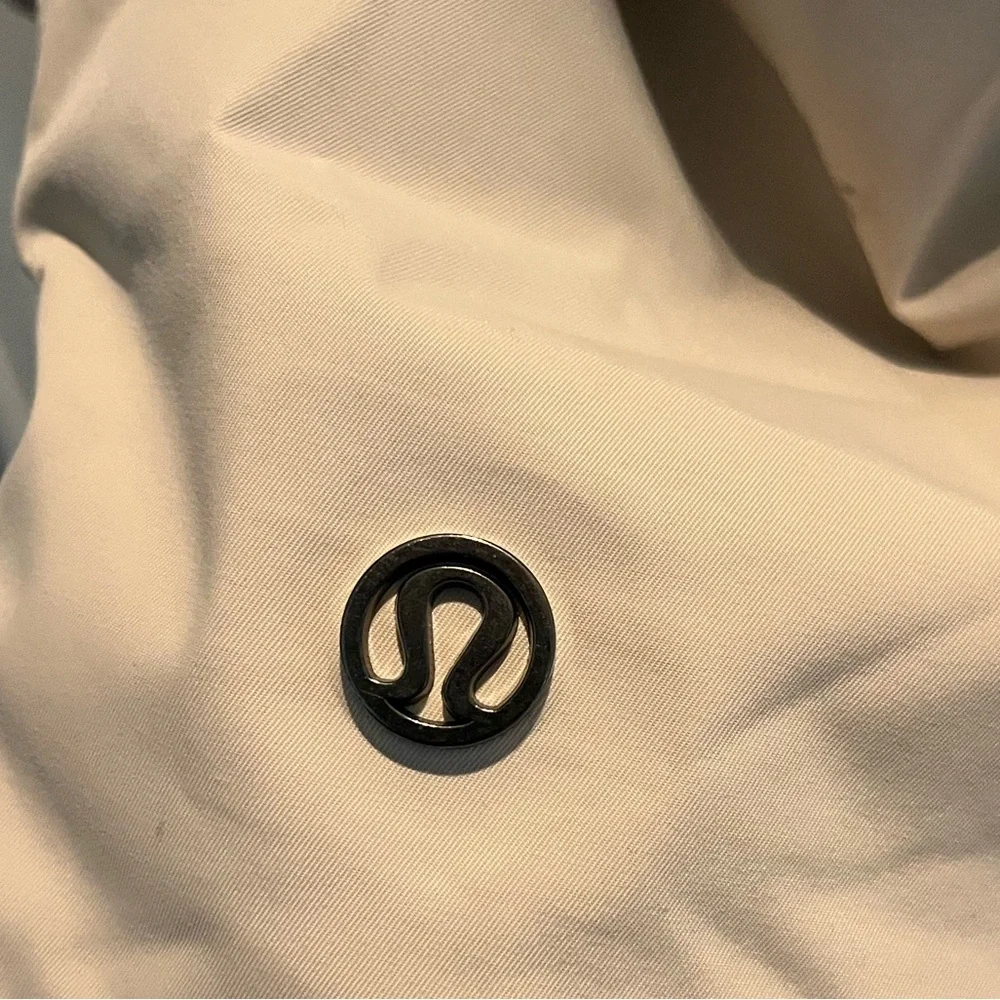 lululemon athletica Cream rain Trench Coat with Hood small jacket tan - Picture 13 of 17